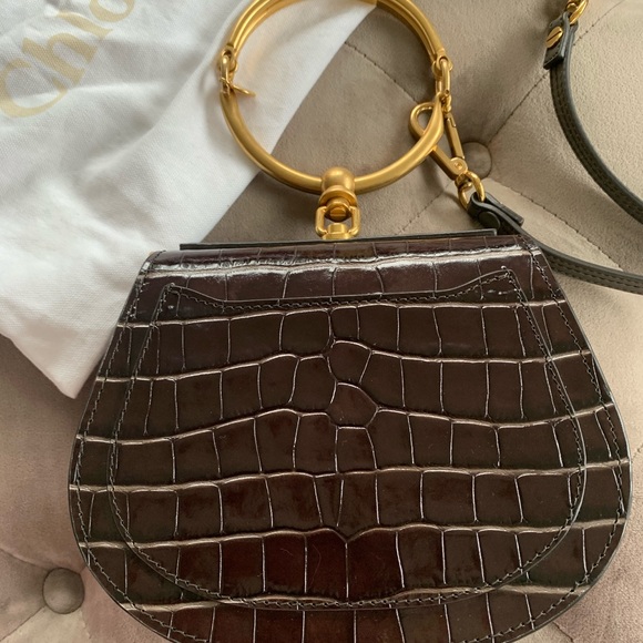 🚫⛔️SOLD⛔️🚫CHLOE Crocodile Embossed Nile Bag - Picture 4 of 9